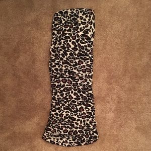 🤎 Wet Seal Leopard Print Strapless Dress 🤎